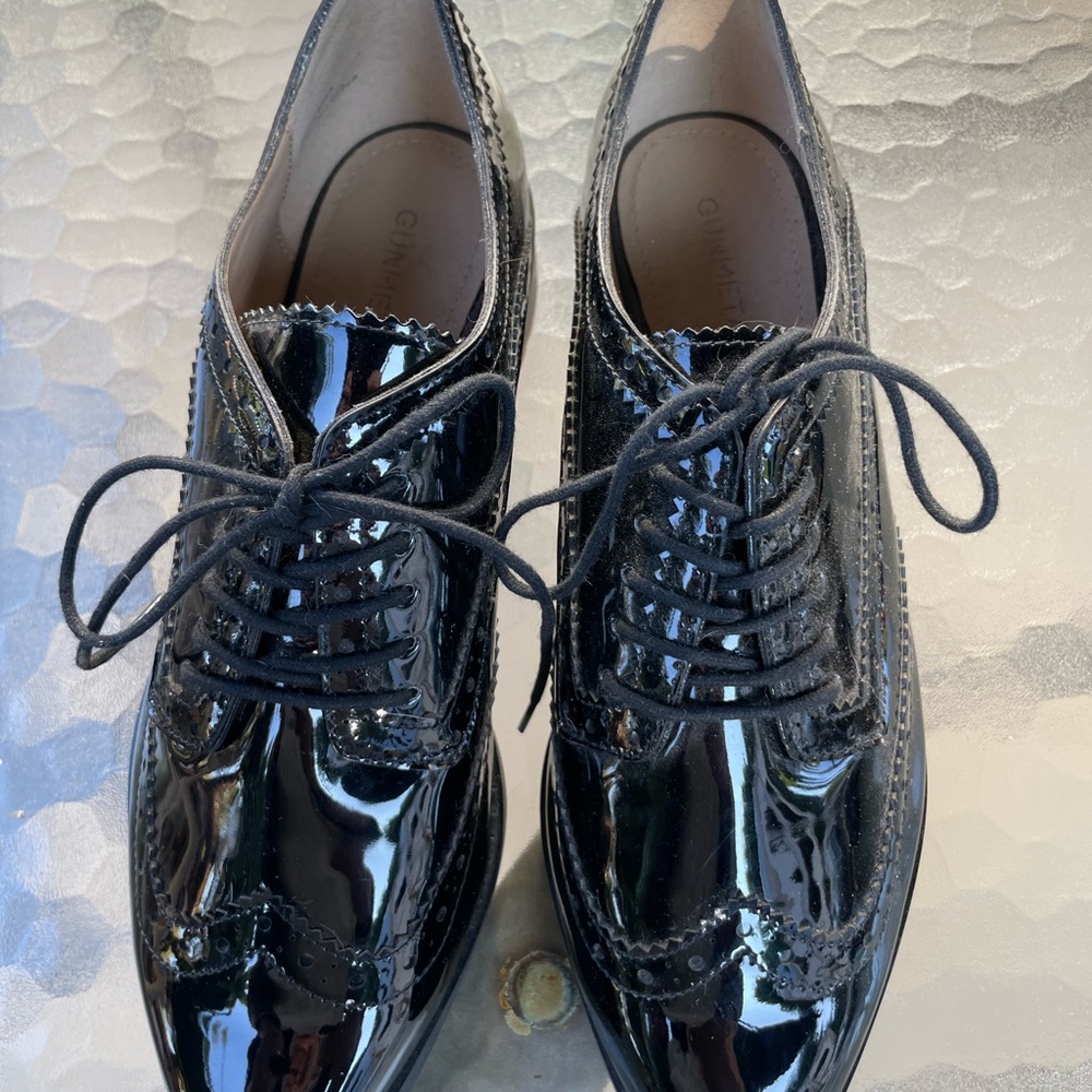 Men’s Gun Metal black lace up formal shoes. Wedding size 8.5 8 1/2 new